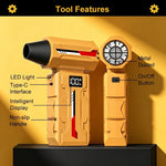 HFX-12 Violent Fan 120,000RPM 50m/s 5-Speed Brushless Turbo Fan 4000mAh x2 Type-C Rechargeable Dust Blower