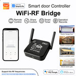 Tuya WiFi-RF Bridge Smart Roller Shutter Door Controller 433MHz Universal Remote Control for Garage Door Gate Curtain Smart Life App Timer Schedule Voice Control with Alexa Google Assistant