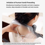 LinkMejor Mijia Smart Neck & Shoulder Massager Rechargeable with Heat Therapy 9 Modes APP Control & NFC Deep Tissue Kneading