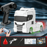 YF 3605 RTR 1/64 2.4G 4WD Mini Drift RC Car Truck Tractor Support App Remote Controlled LED Light Two Speed Full Proportional Engineering Vehicle Desktop Toys Model Collection Gift For Boys