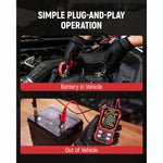 EU US Direct KAIWEETS KVB02 Car Battery Tester 12V 24V Load Tester with 2.68 Inch LCD Accurate Results Reverse Polarity Protection for Standard AGM GEL EFB Batteries