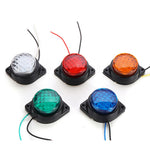 LinkMejor Light Clearance Front Rear Side Marker Indicator Lamp Round Outer Display Width Light
