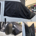 Front Windshield Half Cover Screen Out Blind Window Wrap Frost Black For Van
