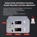 HandSkit EDP-122 Dual Electric Desoldering Soldering Station 120W AC 100-240V 150-480°C OLED Dual Display T12 Soldering Iron Handle Rotary Encoder Control