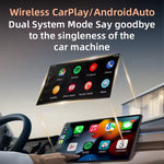LinkMejor 2 In 1 Car Screen Projection Conversion Wireless Carplay Box Compatible with Original iOS and Android Systems