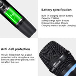 LinkMejor M50 Wireless Microphone with DSP Anti-Feedback Echo bluetooth 5.0 Type-C Rechargeable LED Display Vocal Cut for Home KTV Karaoke Party PA Speaker Amplifier