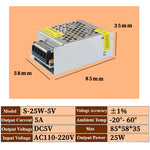 5V 25W 50W 100W Switching Power Supply Source Transformer AC DC SMPS For LED Strip Light CCTV Motor