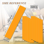 Zero Gap Woodworking Tape for More Accurate Cuts On Miter Saw Table Saw PVC Self Adhesive Strips for Positioning Wood Cutting 2 x 14 Inch Yellow 10 Pcs