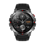 HT37 1.46-inch HD Display GPS Flashlight 30M Waterproof Altitude Pressure 540mAh Massive Battery bluetooth Call Heart Rate Blood Pressure Blood Oxygen Monitor Sleep Monitoring Multi-sport Modes Smart Watch
