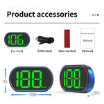 X2 Car HUD Head-up Display Car Beidou GPS Multi-function Speedometer Portable Display Head-up Instrument