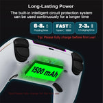 JZ-5005 RGB Wireless Controller with Hall Trigger and Joysticks SUpport 6-Axis Gyro Turbo Vibration for PS5 Slim PC Steam Deck