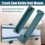 1 Pair Track Saw Guide Rail Mount Track Rack Organizer Guide Rail Holders Track Rack for Guide Rail