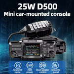LinkMejor D500 Dual Band Mobile Radio 137-174MHz 400-470MHz 25W High Power 1052 Memory Channels LCD Screen Encryption Technology Secure Communication