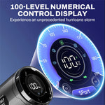 80,000RPM Turbo Fan High Speed 23m/s Brushless Motor 6000mAh Battery Adjustable 100 Gear Compact Design Powerful Portable Blower Dust Cleaning Type-C Charging Low Noise Electric Device