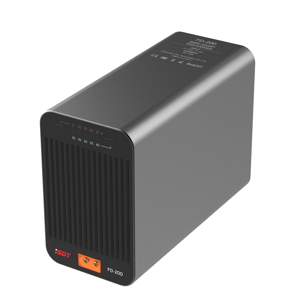 LinkMejor FD-200 200W 25A Wireless APP Control Discharger for 2-8S Lipo Battery