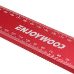 LinkMejor 300x200mm Aluminum Alloy Precision Woodworking Square Right Angle Ruler with Base