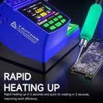 LinkMejor Swift 1 Intelligent Digital Soldering Station 100-480°C Rapid Heating Curve Mode LED Display Supports 210 245 115 Handles Soldering Repair Tool
