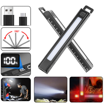 LinkMejor Medical Handy Pen Light USB Rechargeable Mini Nursing Flashlight 600mAh Power Display Pocket Penlight Torch for Doctor Nurse Diagnosis
