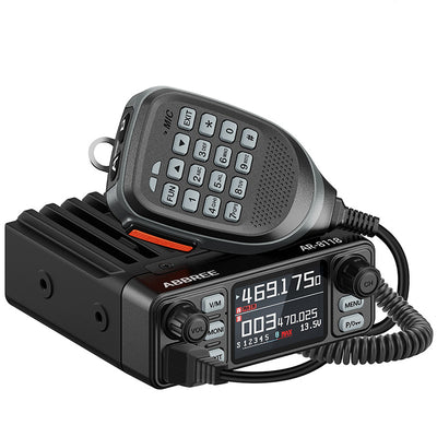 LinkMejor AR-8118 25W UV Dual Band Mini Walkie Talkie 200 Channels 10-30KM Range NOAA Weather Alerts Dual PTT HD Voice Mobile Radio