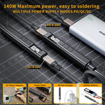 PTS245 PD3.1 140W Soldering Iron Kit Smart Digital Mini Solder Station for Electronics DIY Repair