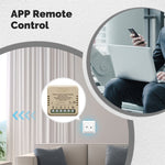 MOES WM-108-M WiFi Tuya Smart Curtain Switch Module 90-250V AC App Remote Motor Steering Calibration Smart Home Automation Voice Control with Alexa Google Assistant