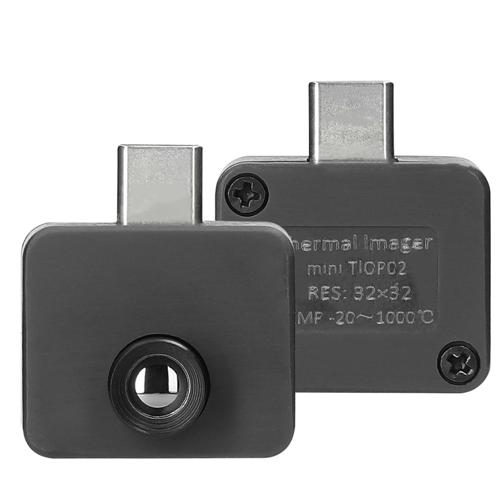 Portable Mobile Phone Thermal Imager -20℃ to 1000℃ Small Thermal Imaging Camera Support Maximum Minimum Center Temperature Measurement 5 Color Palette Modes