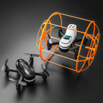LinkMejor S166 Removable 2 Batteries Design Climb Wall Flat Running AIR Flying Modes with Gradient Lighting 360° Stunt Roll Grid Full Protection Child Gift RC Toys Drone Quadcopter RTF