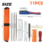 10/11/12Pcs Special Household Hand Tools Chainsaw Sharpening File Filing Kit Chain Sharpen Saw Files Tool