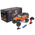 LinkMejor 104010 RTR 1/10 2.4G 4WD RC Car Rock Crawler Off-Road Climbing Truck Full Proportional LED Light Vehicles Models Toys
