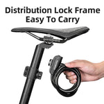 LinkMejor Bicycle Lock Portable Anti-theft Ring Lock with 2 Keys Safety Lock for MTB Bike Motorcycle