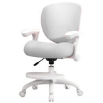 LinkMejor Kids Desk Chair Ergonomic Study Chair with Flipped Armrest Adjustable Height Swivel Computer Chair with Footrest for 4-12 Years Boys Girls Children