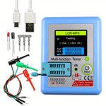 LCR-MF9 Advanced USB Rechargeable Multimeter 1.8" TFT LCD High Precision 0.01 Diode Transistor Capacitor and Resistance Tester Rechargeable Battery 36V Max