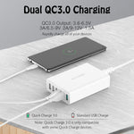 LinkMejor® BW-S15 60W 6-Ports USB Charger Dual QC3.0 Desktop Charging Station Smart Charger EU Plug Adapter