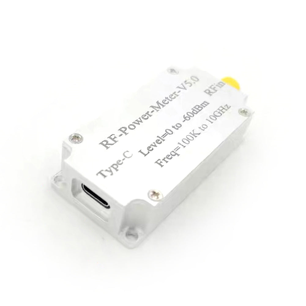 100K-10GHZ USB RF Power Meter V5 USB Communication Data Export Power Detector Amplitude Measurement Software for Ham Radio