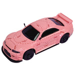LinkMejor R02 1/64 2.4G RWD Drift RC Car Mini Race LED Light Radio Control High-Speed Motor On-Road Racing Vehicle Model Boys Gifts 60 Minutes Playing Time Toys