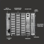 128 in 1 Precision Screwdriver Set CR-V Steel Magnetic Driver Kit Flexible Shaft for Electronics Computers Gaming Consoles Portable Repair Tool Set