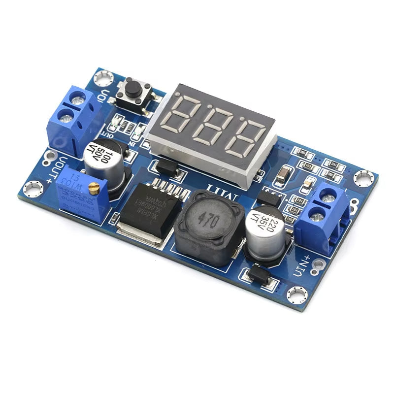 XL6009 Adjustable Boost Converter Module DC-DC 5-35V Output 3-32V Input High Efficiency Power Supply Voltage Regulator Digital Display 4A MOSFET