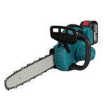 LinkMejor 388VF 5000W 12 Inch Portable Electric Chain Saw Pruning Chain Saw Rechargeable Woodworking Power Tools Wood Cutter W/ 1/2 Battery EU Plug