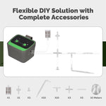 MOES Tuya WiFi Watering Device Irrigation Automation Drip Pump Timer Smart Cycle Soak Work with Alexa Google Home Smart Life APP Remote Voice Control