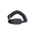 LinkMejor Coiled Bike Lock 4-Digit Combination Anti-Theft Security Cable 1.5M Retractable Lock for Bicycle Helmet Scooter