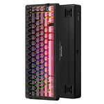 LinkMejor G75 V2 Tri-mode Customized Mechanical Keyboard with Volume Control Knob 81 keys Hot-swappable Gasket Structure RGB Light 10000mAh E-sports Gaming Keyboards for PC Laptop Computer
