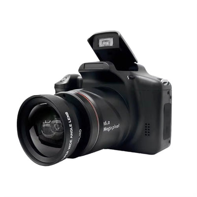 Digital Camera Battery Powered Long Zoom with 2.4" LCD Screen Wide-Angle Lens for Beginner and Professional Photographers High-Resolution Photo Video Recording