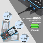 LinkMejor H-D510A/E 50mLaser Distance Meter with Electronic Angle Area Volume Pythagorean Theorem Measurement  2.0  HD Screen  99 Data Storage  850mAH Lithium Battery