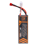LinkMejor Power 7.6V 9000mAh 100C 2S LiPo Battery T Deans Plug for RC Car