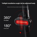 WEST BIKING 60LM 1000m Visibility Bicycle Taillight USB Rechargeable 360° Rotation Adjustment 6 Mode Flash Warning Lamp Waterproof Bike Rear Light for MTB Outdoor Night Cycling Safety