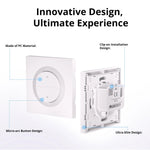 LinkMejor ERBS Roller Shutter Wall Switch Enclosure Slim 21mm for EU Box Compatible with MINI RBS Smart Home Automation
