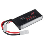 2Pcs LinkMejor 7.4V 2800mAh 25C 2S LiPo Battery Small Tamiya Plug for RC Car