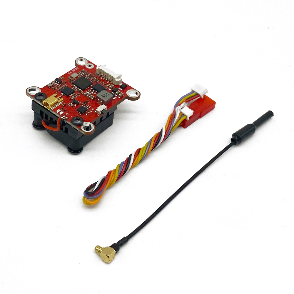LinkMejor 5.8GHz 48CH 2W 30mm*30mm FPV Transmitter VTX Module Ultra-high Power 2000MW Built-in Microphone Support OSD for Fixed Wing FPV Drone Long Rang