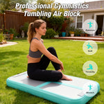 WaveRite 100x60x10cm AirBlock Inflatable Gymnastics Mat Gym Block Tumbling Block Training Block Training Mat Sports Block Gym Block with Pump