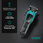 LinkMejor V-692 Professional Hair Clipper 7000RPM Speed 4 Guide Combs 2000mAh Rechargeable Fast Charging Trimmer with LED Display